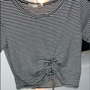 Drawstring crop top